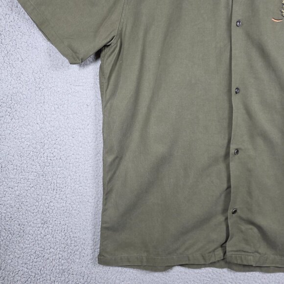 Roark Shirt Mens Size XL Olive Scorpion Of The Sahara Button Down Camp Collar - Picture 4 of 11